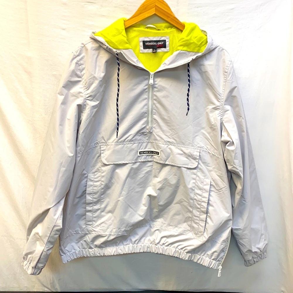 Members Only Solid Popover Hooded Windbreaker - image 3